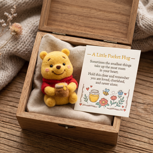 The Pooh Felt Pocket Hug Set