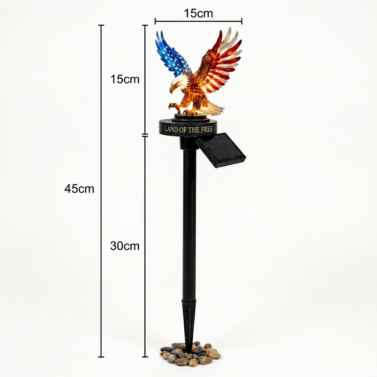 π¦
Solar Eagle Garden Light β A Glowing Tribute to American Freedom