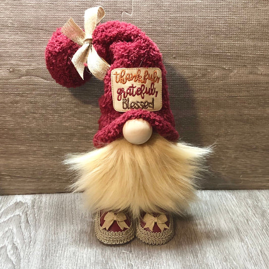 Thankful Grateful & Blessed Gnome