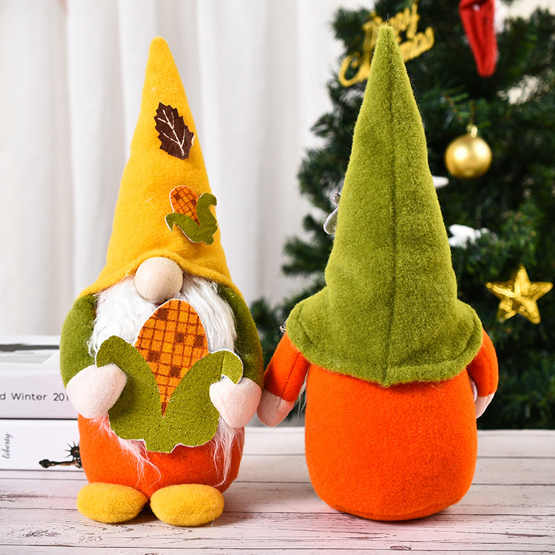 Harvest Corn and Acorn Gnome