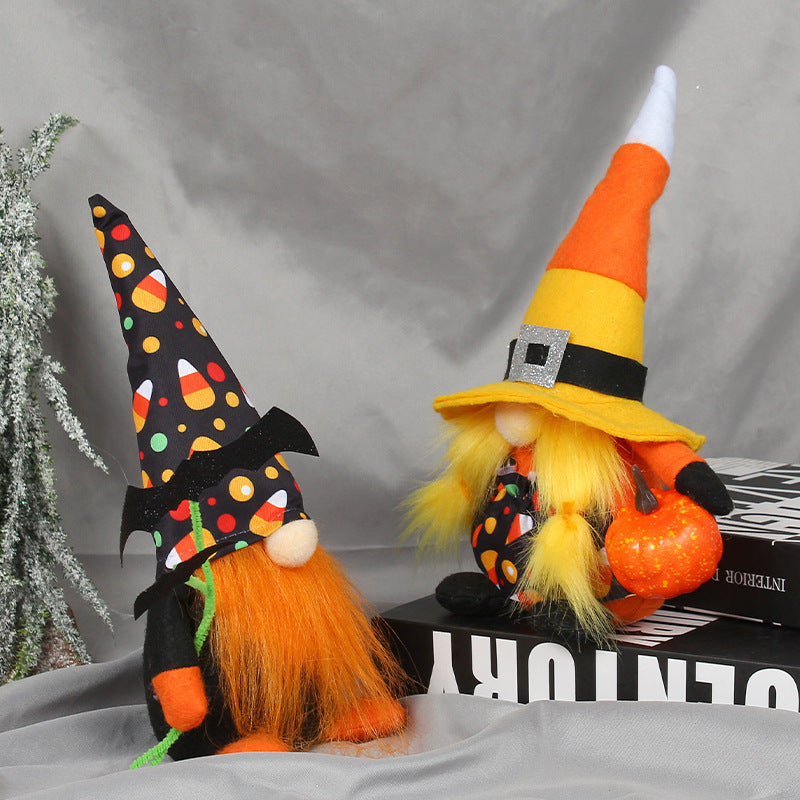 Halloween Bat Pumpkin Gnome