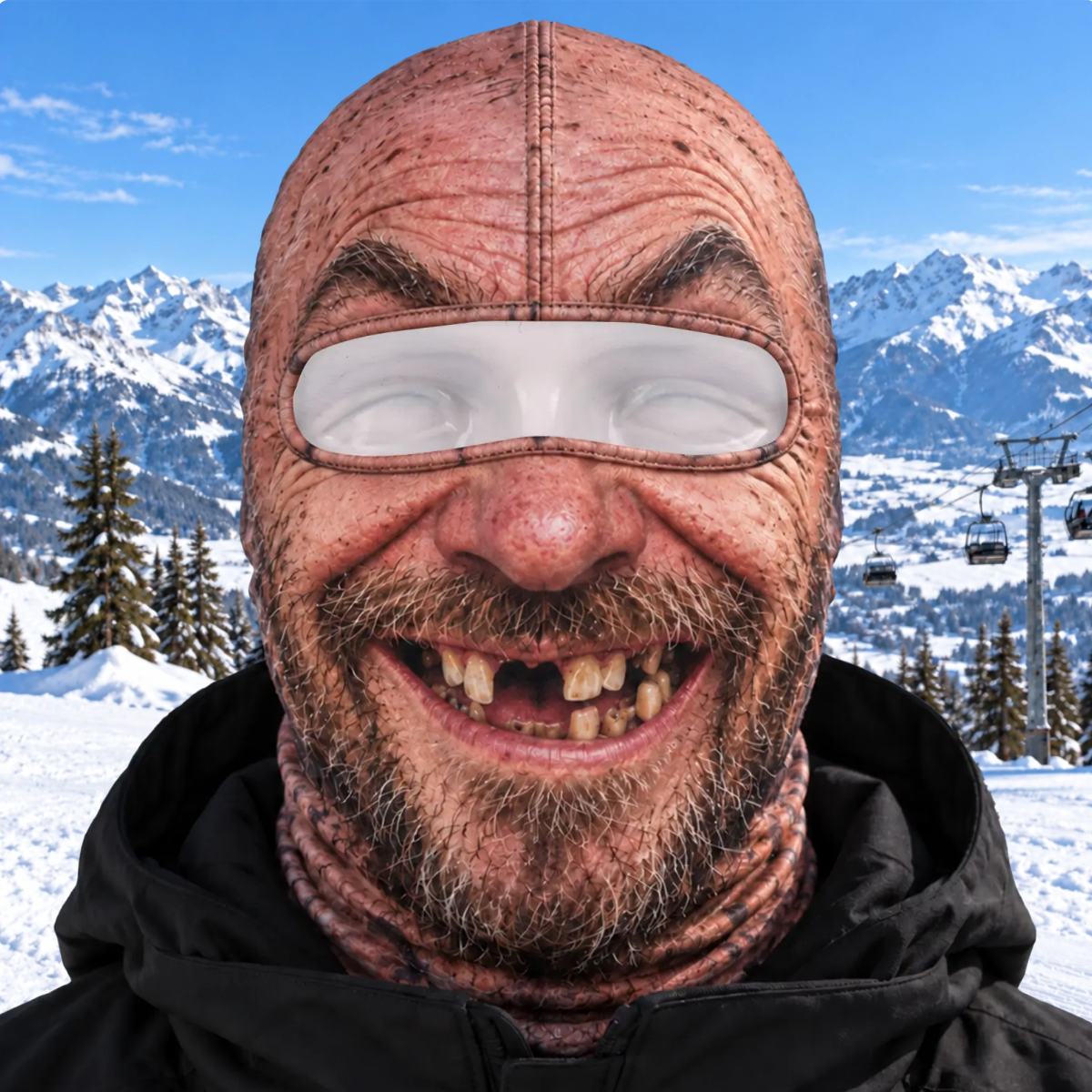 Custom Funny Ski Mask - Personalized Birthday Gifts For Ski Lovers - Born For The Slopes