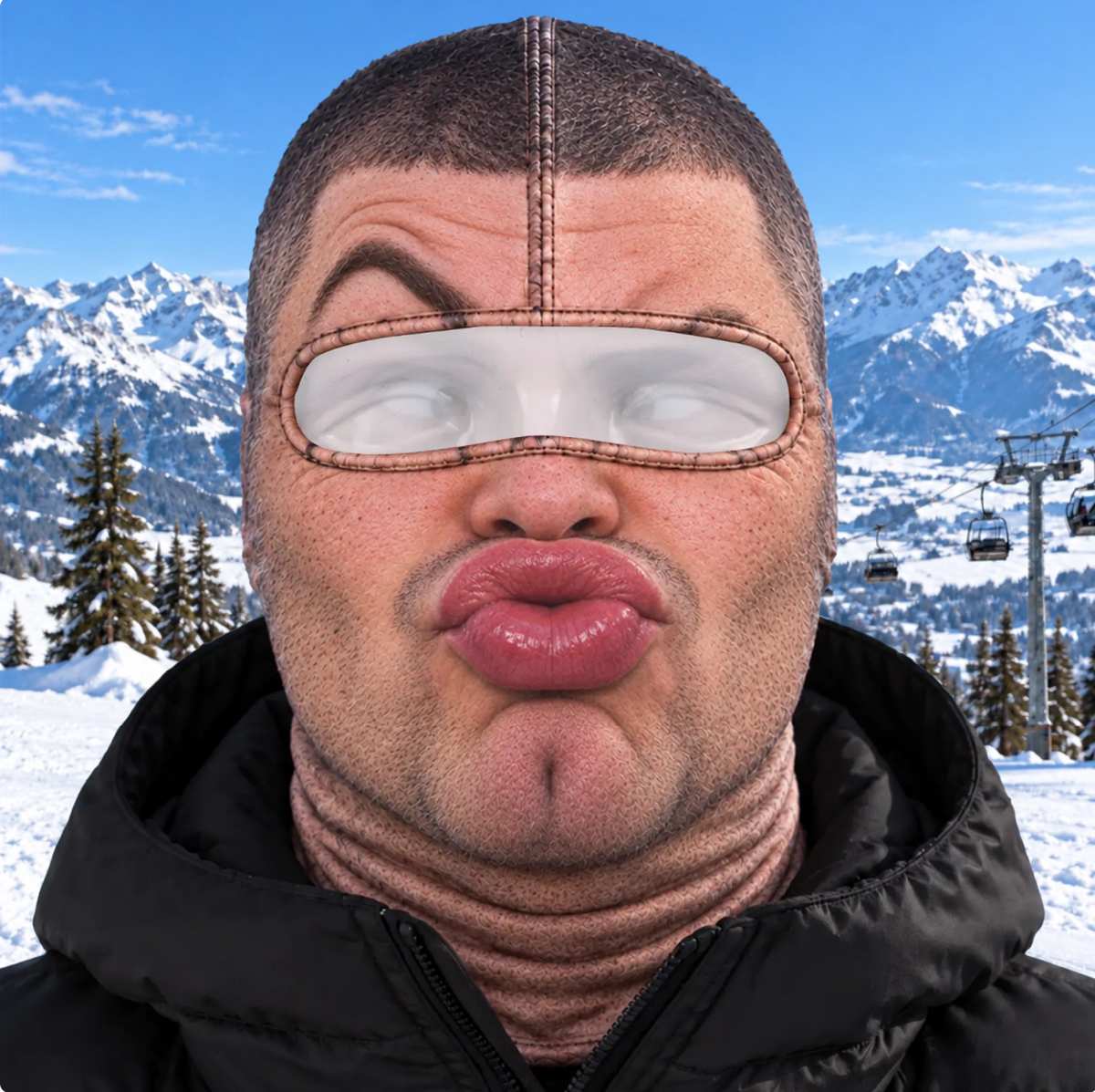 Custom Funny Ski Mask - Personalized Birthday Gifts For Ski Lovers - Born For The Slopes