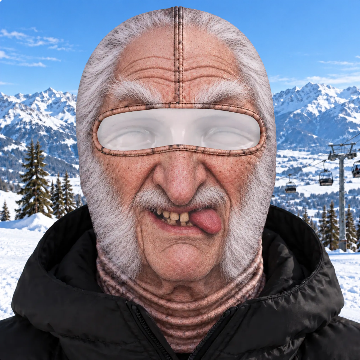 Custom Funny Ski Mask - Personalized Birthday Gifts For Ski Lovers - Born For The Slopes