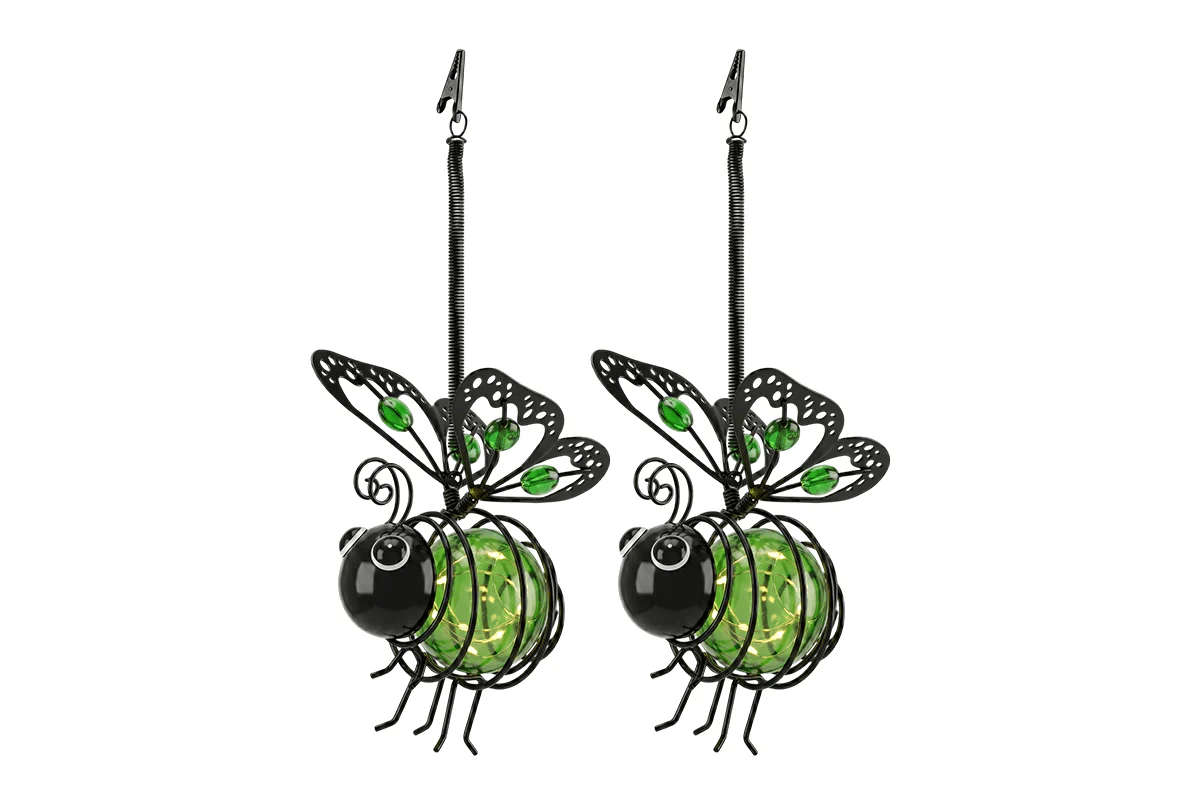 🌙🍃🪴 LIMITED-TIME 50% OFF! Hanging Solar Bee Light – Spread Joy Day and Night 🌞🌜