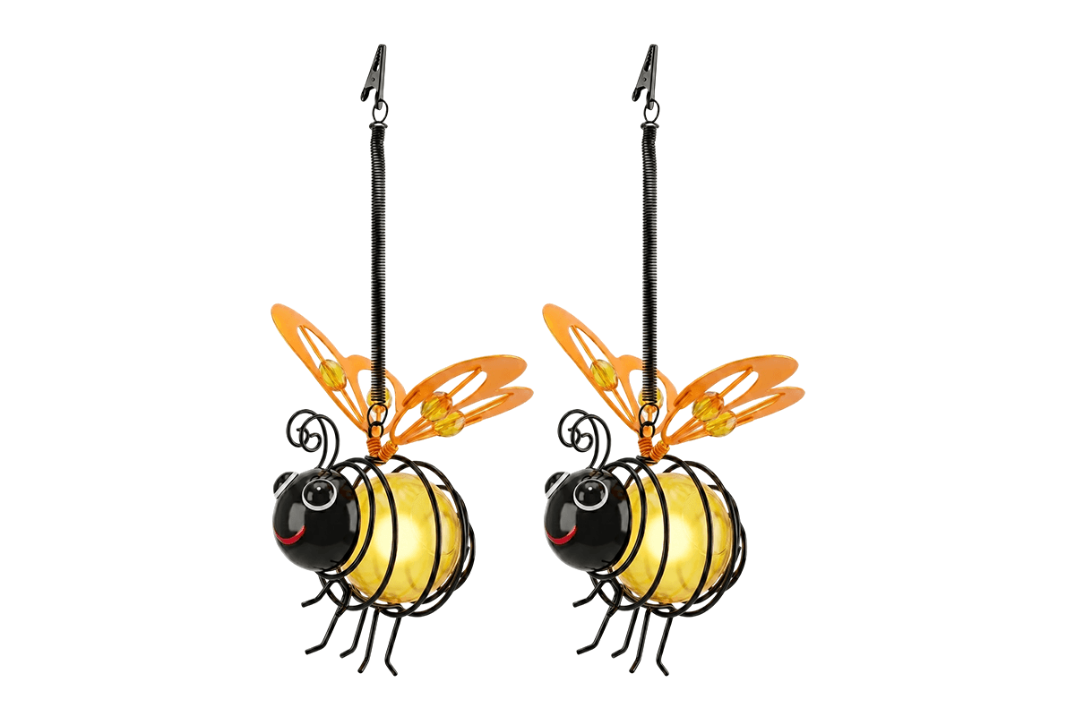 🌙🍃🪴 LIMITED-TIME 50% OFF! Hanging Solar Bee Light – Spread Joy Day and Night 🌞🌜