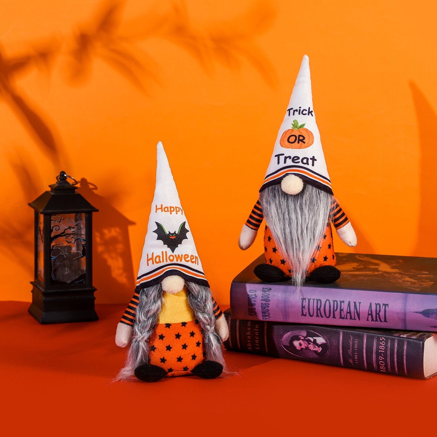 Halloween Pumpkin Bat Gnome