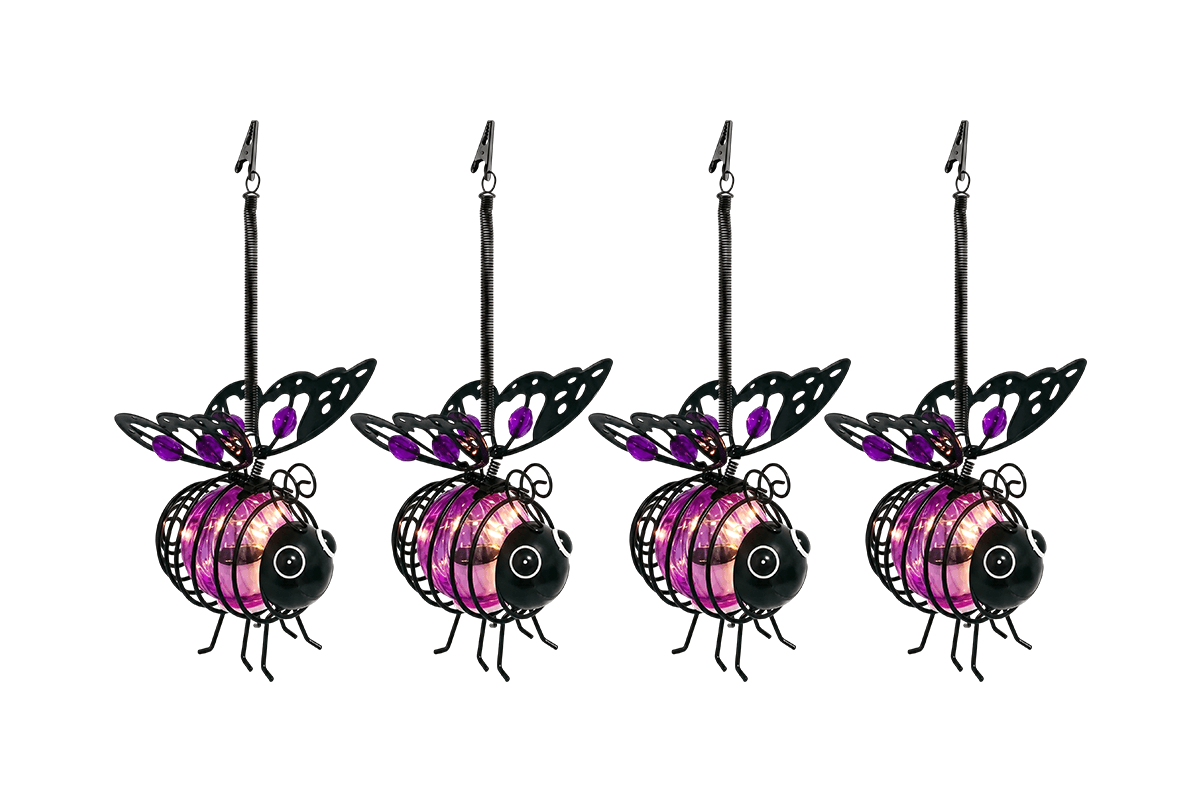 🌙🍃🪴 LIMITED-TIME 50% OFF! Hanging Solar Bee Light – Spread Joy Day and Night 🌞🌜