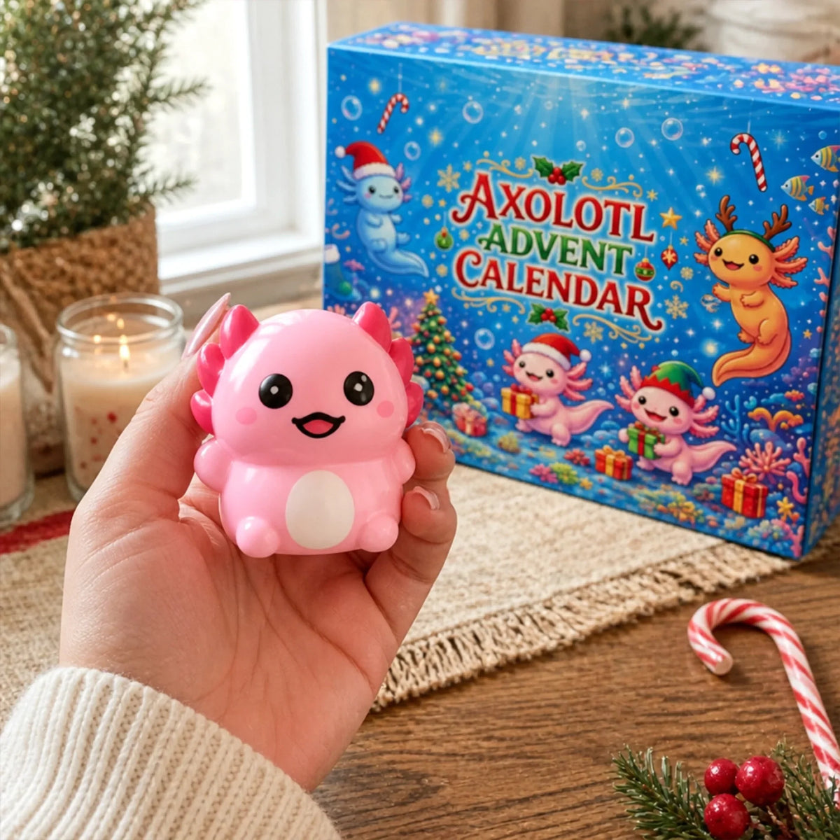 Axolotl Christmas Gifts - Axolotl Squishy Advent Calendar