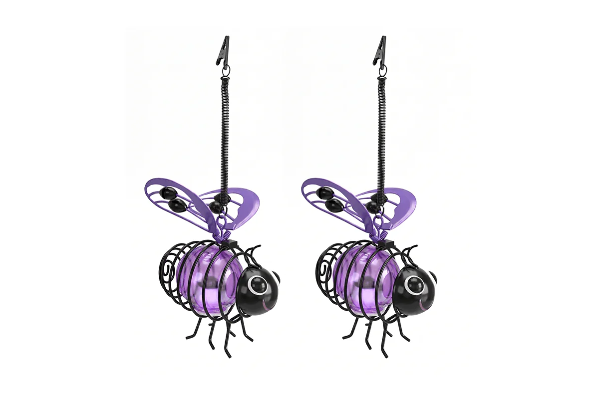 🌙🍃🪴 LIMITED-TIME 50% OFF! Hanging Solar Bee Light – Spread Joy Day and Night 🌞🌜