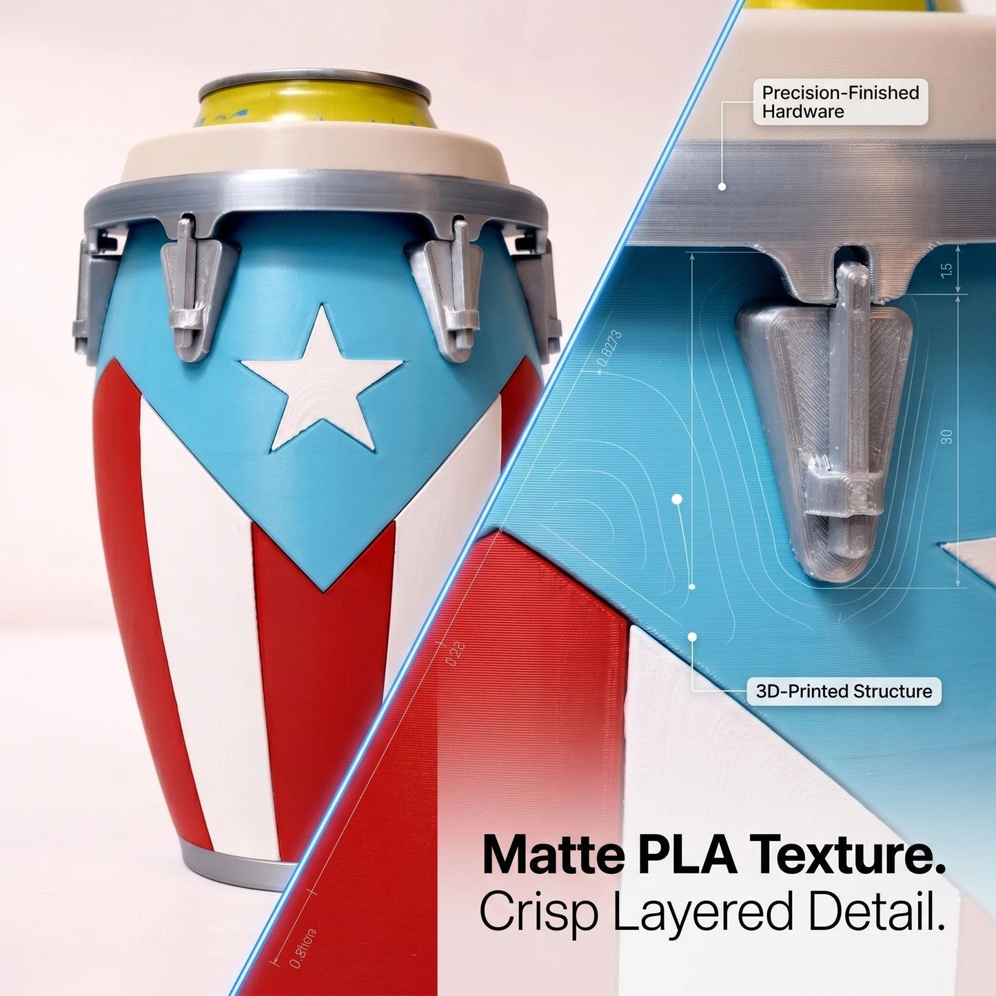 🔥 🔥 Conga-Style Can Holder – Celebrate Caribbean Pride, One Sip at a Time