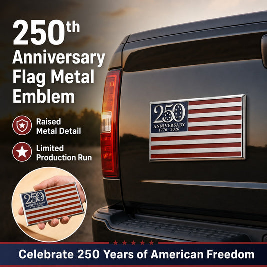 250th Anniversary Metal Flag Emblem✨