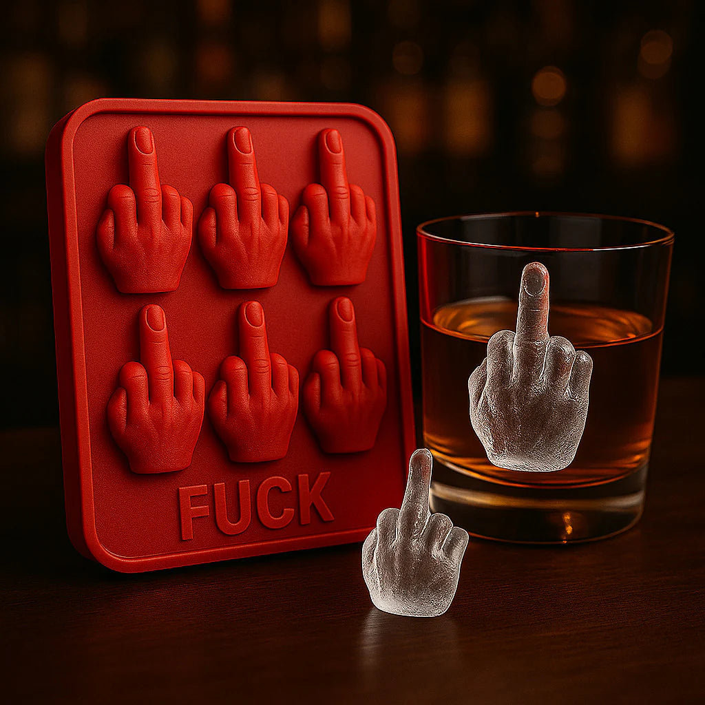 🔥Funny Middle Finger Ice Mold — Chill with Attitude!