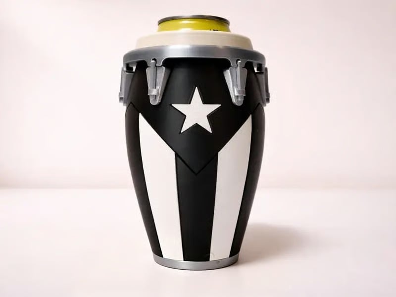 🔥 🔥 Conga-Style Can Holder – Celebrate Caribbean Pride, One Sip at a Time