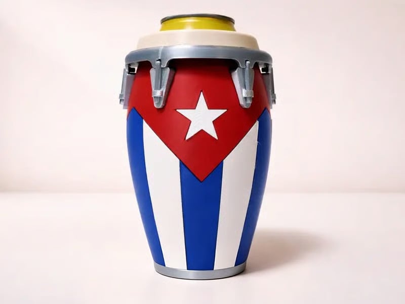 🔥 🔥 Conga-Style Can Holder – Celebrate Caribbean Pride, One Sip at a Time