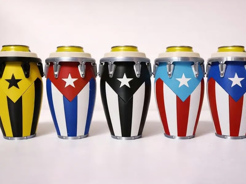 🔥 🔥 Conga-Style Can Holder – Celebrate Caribbean Pride, One Sip at a Time