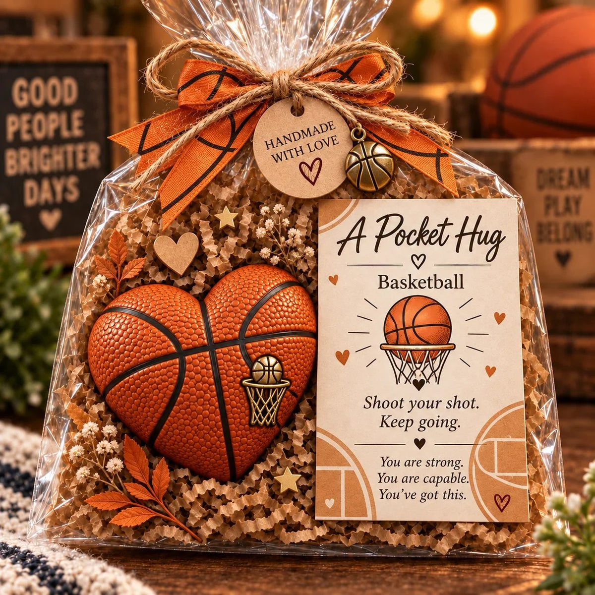 🏆 Sports Pocket Hug | Inspirational Athlete Keepsake Gift