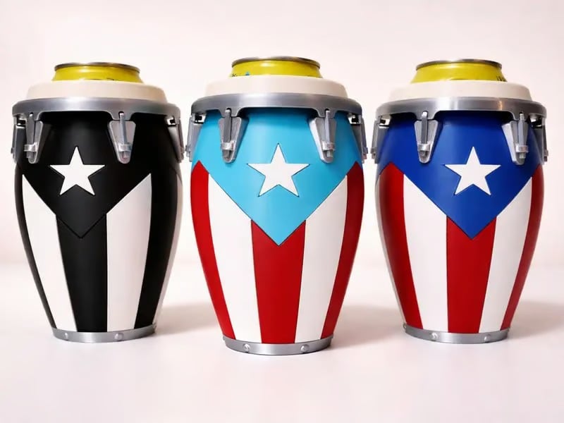 🔥 🔥 Conga-Style Can Holder – Celebrate Caribbean Pride, One Sip at a Time