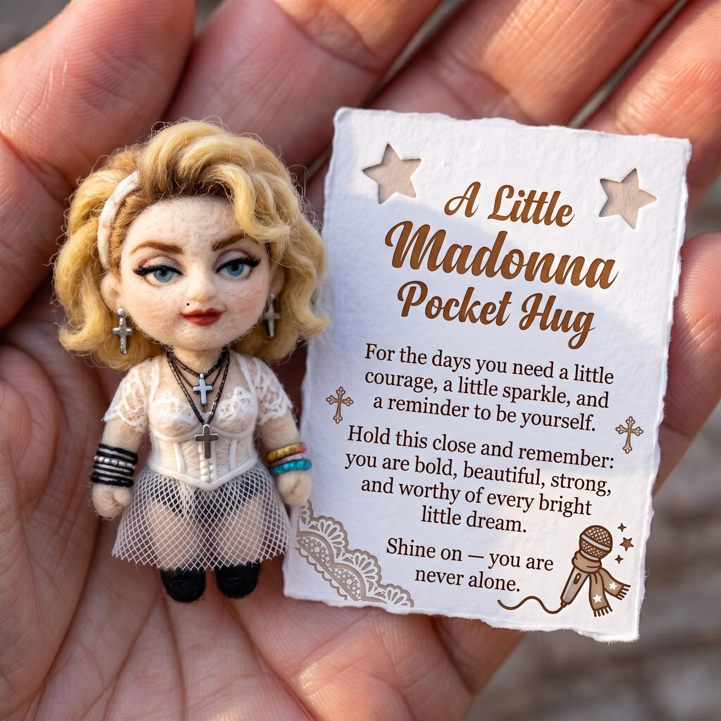 Madonna Felt Pocket Hug Set