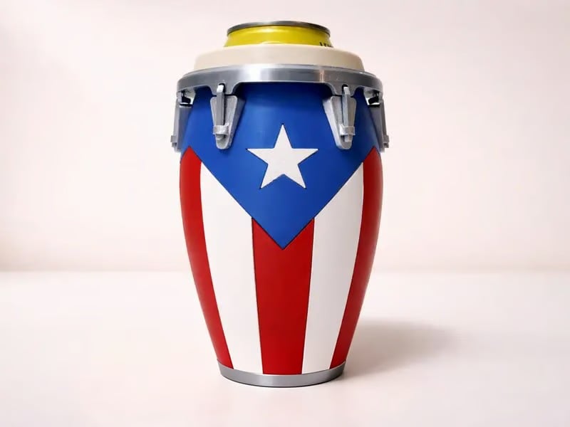 🔥 🔥 Conga-Style Can Holder – Celebrate Caribbean Pride, One Sip at a Time